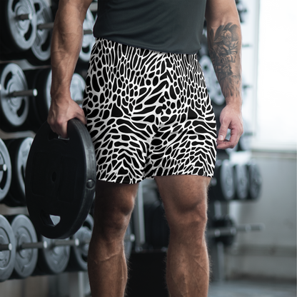 Men's Athletic Shorts - Monochrome Mystique