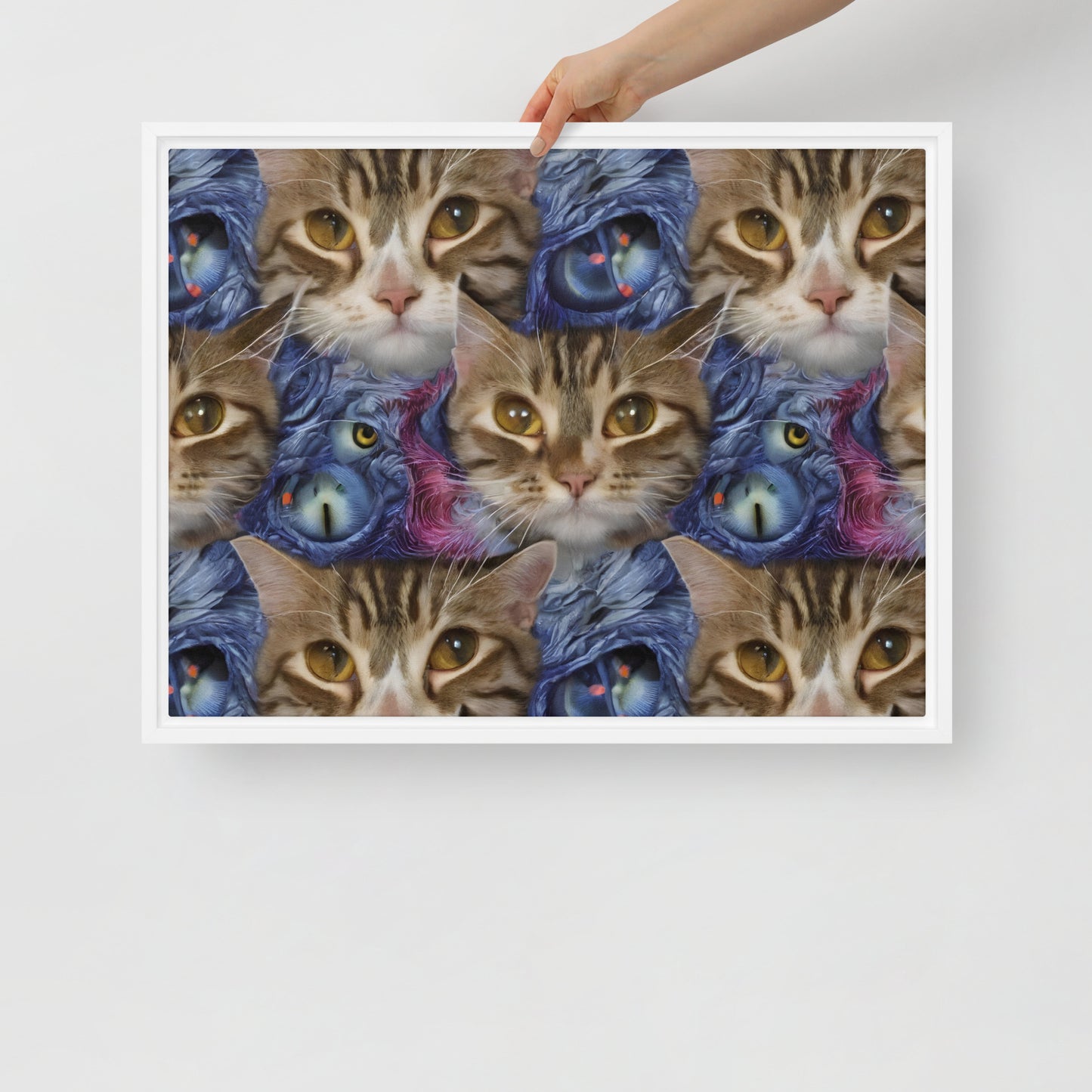 Framed Canvas (in) - Feline Fantasy