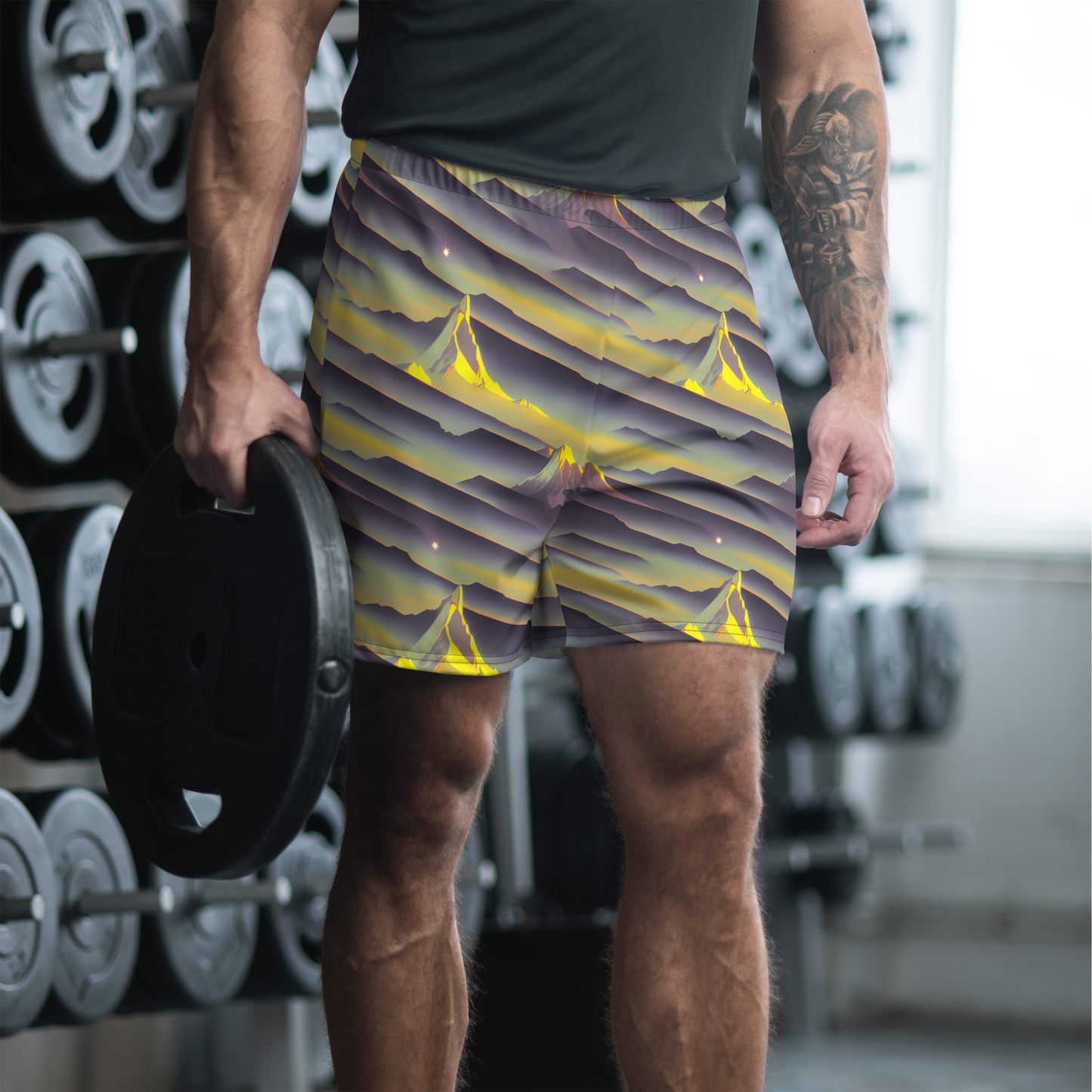 Men's Athletic Shorts - Surreal Summit