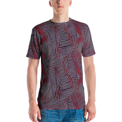 Men's Crew Neck T-Shirt - Nebula Waves