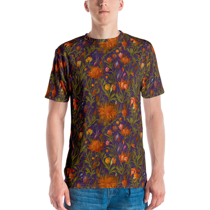 Men's Crew Neck T-Shirt - Botanical Nebula