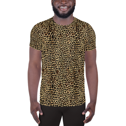 Men's Athletic T-Shirt - Cheetah Mosaic