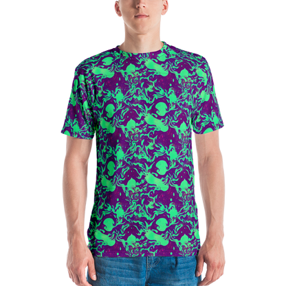 Men's Crew Neck T-Shirt - Alien Ripples