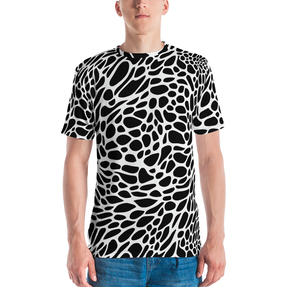 Men's Crew Neck T-Shirt - Monochrome Mystique