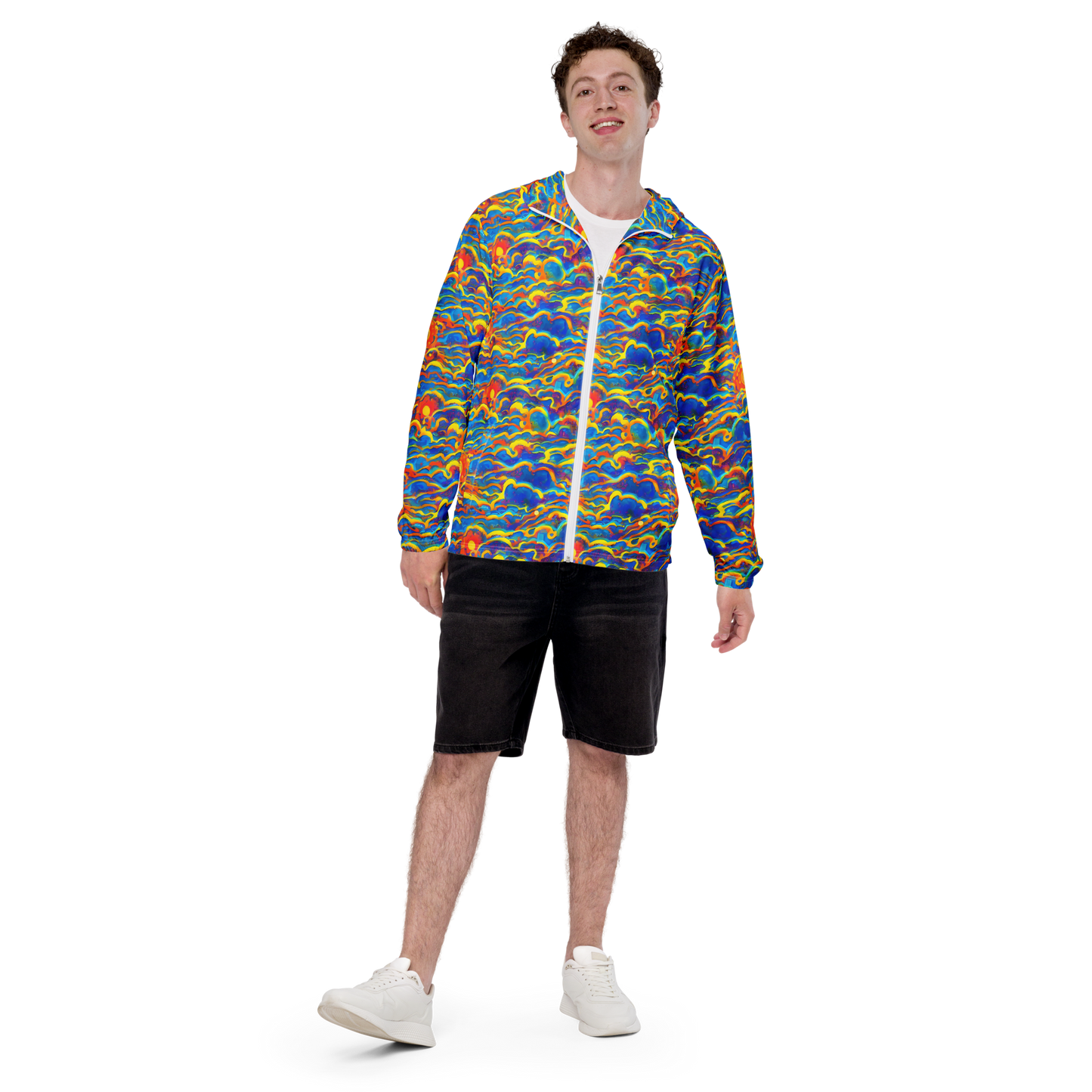 Men's Windbreaker - Chroma Ripple