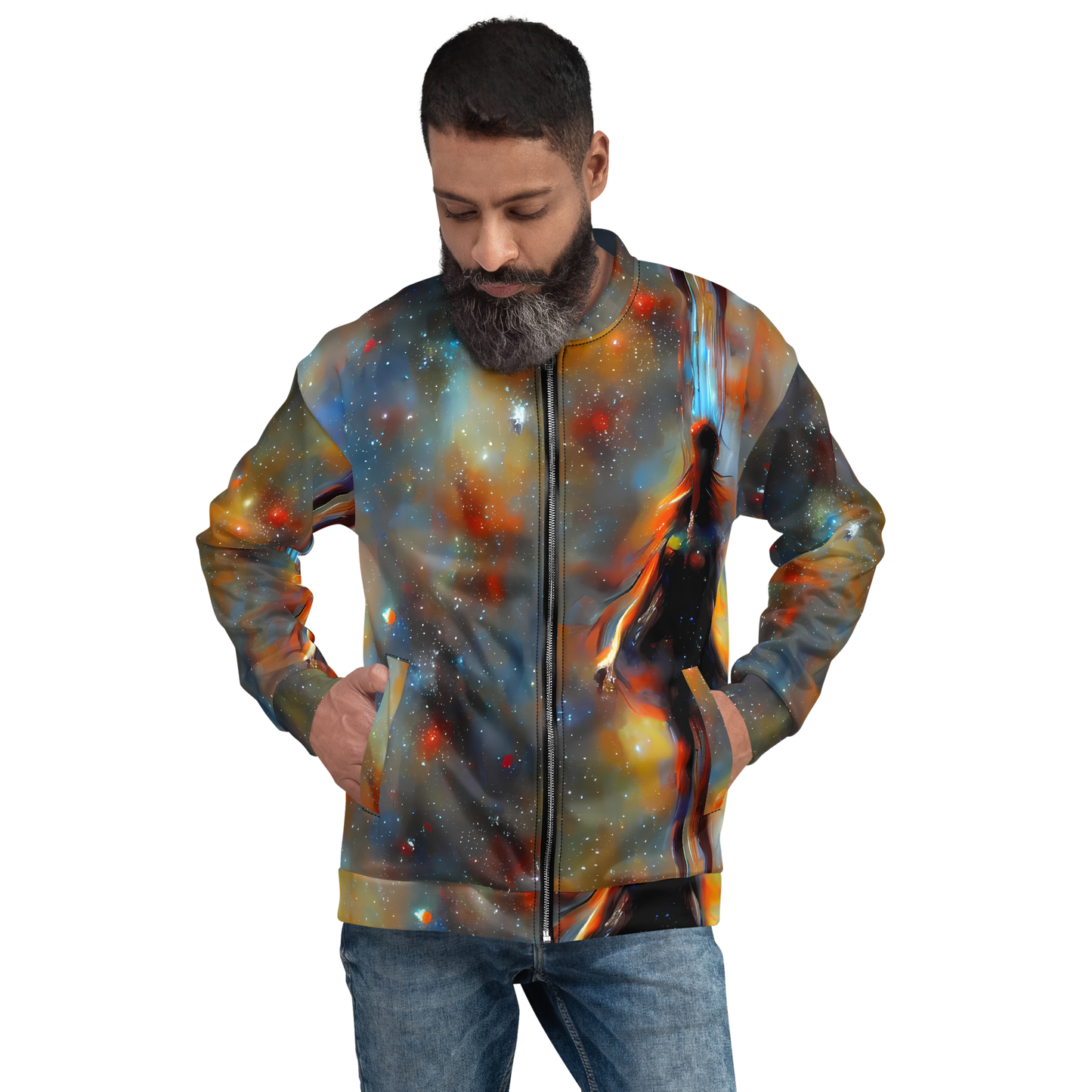 Bomber Jacket - Brush Nebula