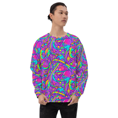 Sweatshirt - Neon Galaxy Whirl