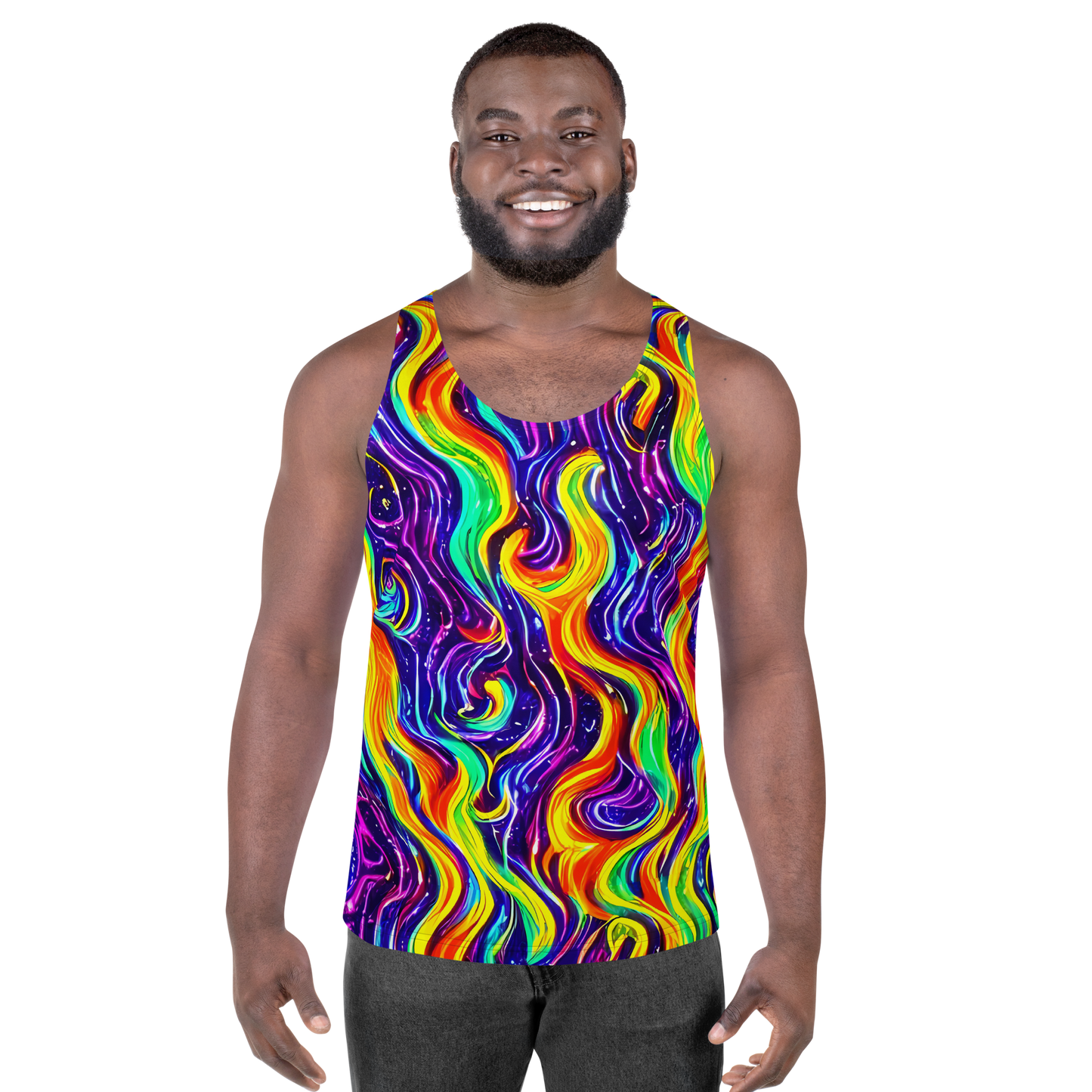 Men's Tank Top - Galactic Flames