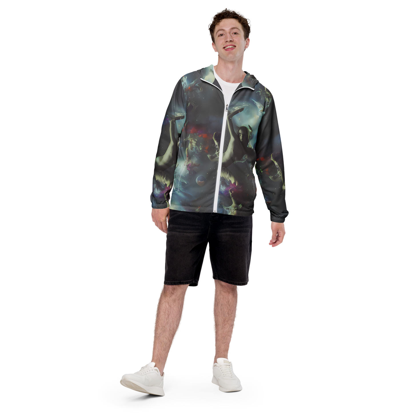 Men's Windbreaker - Cosmic Dancer