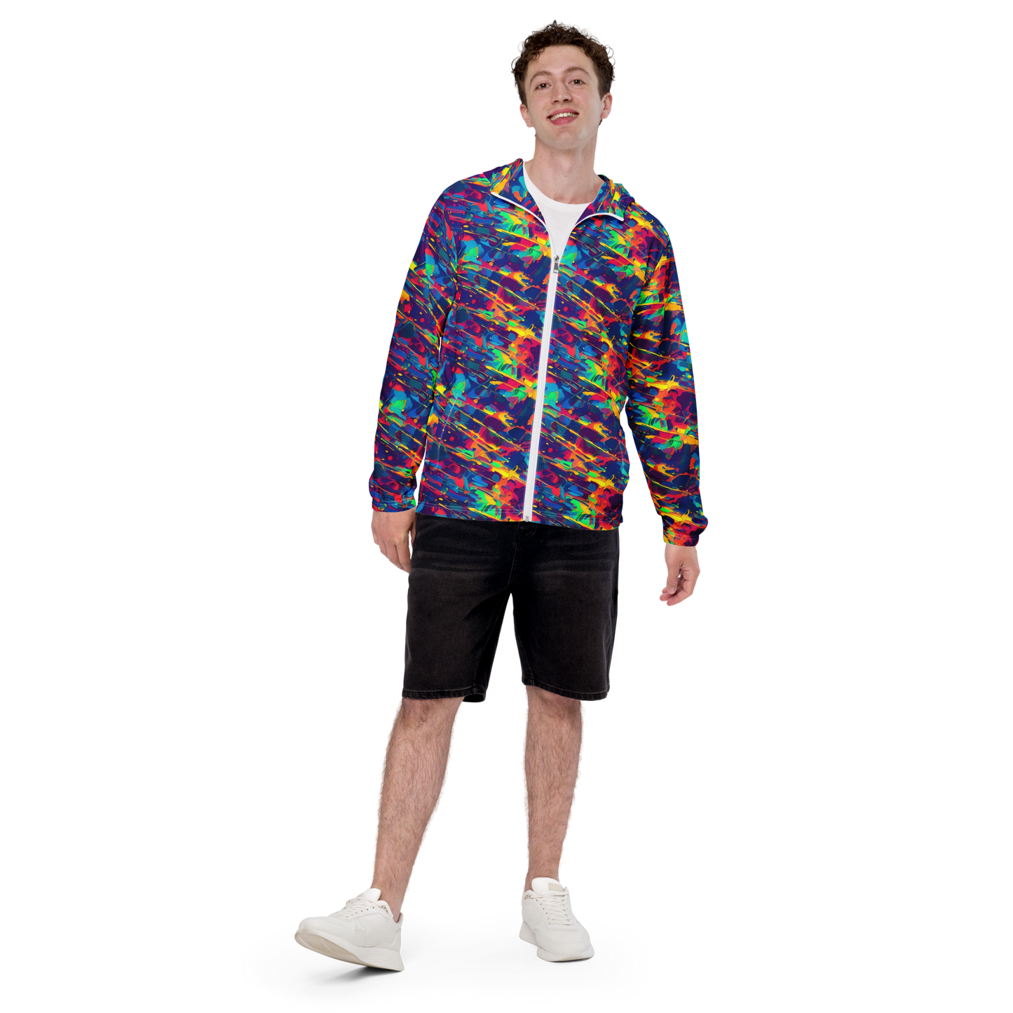 Men's Windbreaker - Spectrum Streaks