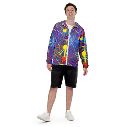 Men's Windbreaker - Quantum Lattice