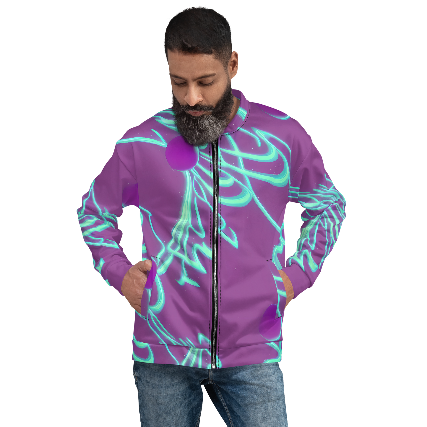Bomber Jacket - Neon Drift