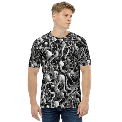 Men's Crew Neck T-Shirt - Fluid Monochrome