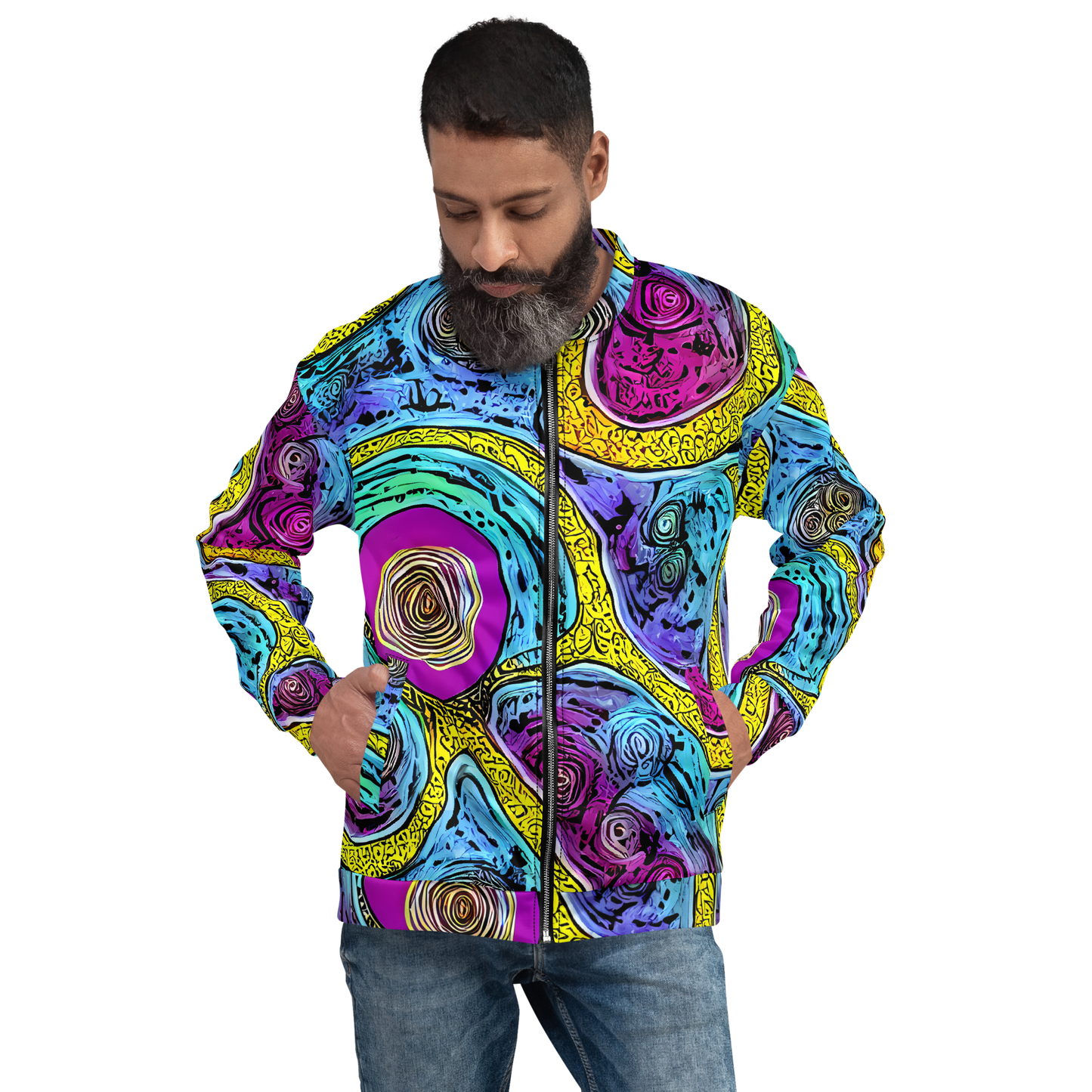 Bomber Jacket - Orbiting Orbs