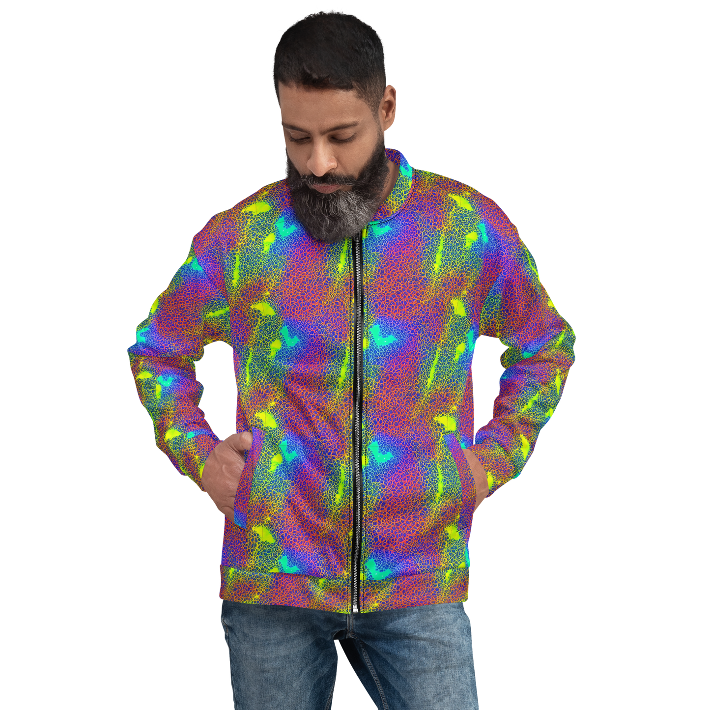 Bomber Jacket - Prismatic Web