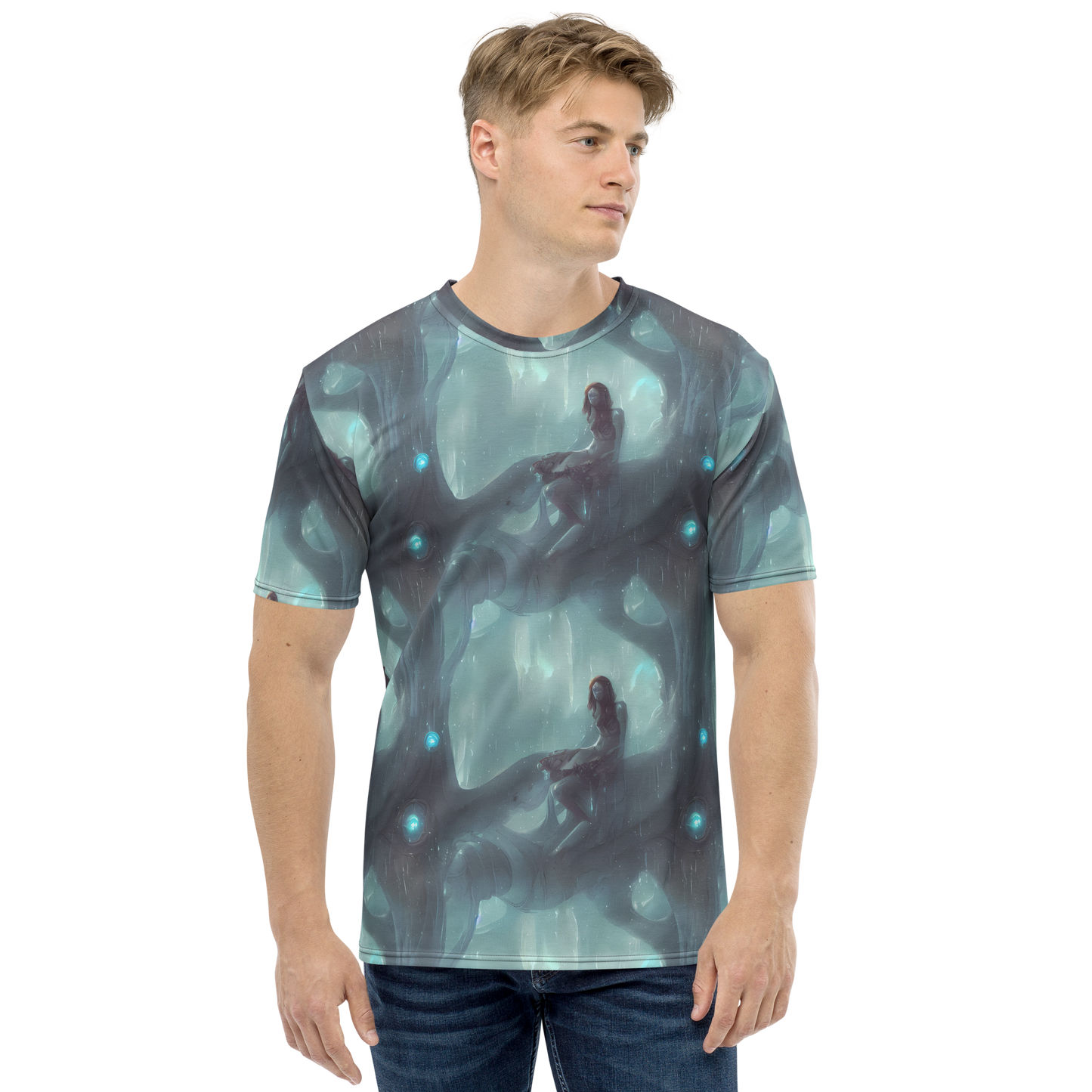 Men's Crew Neck T-Shirt - Liquid Serenity