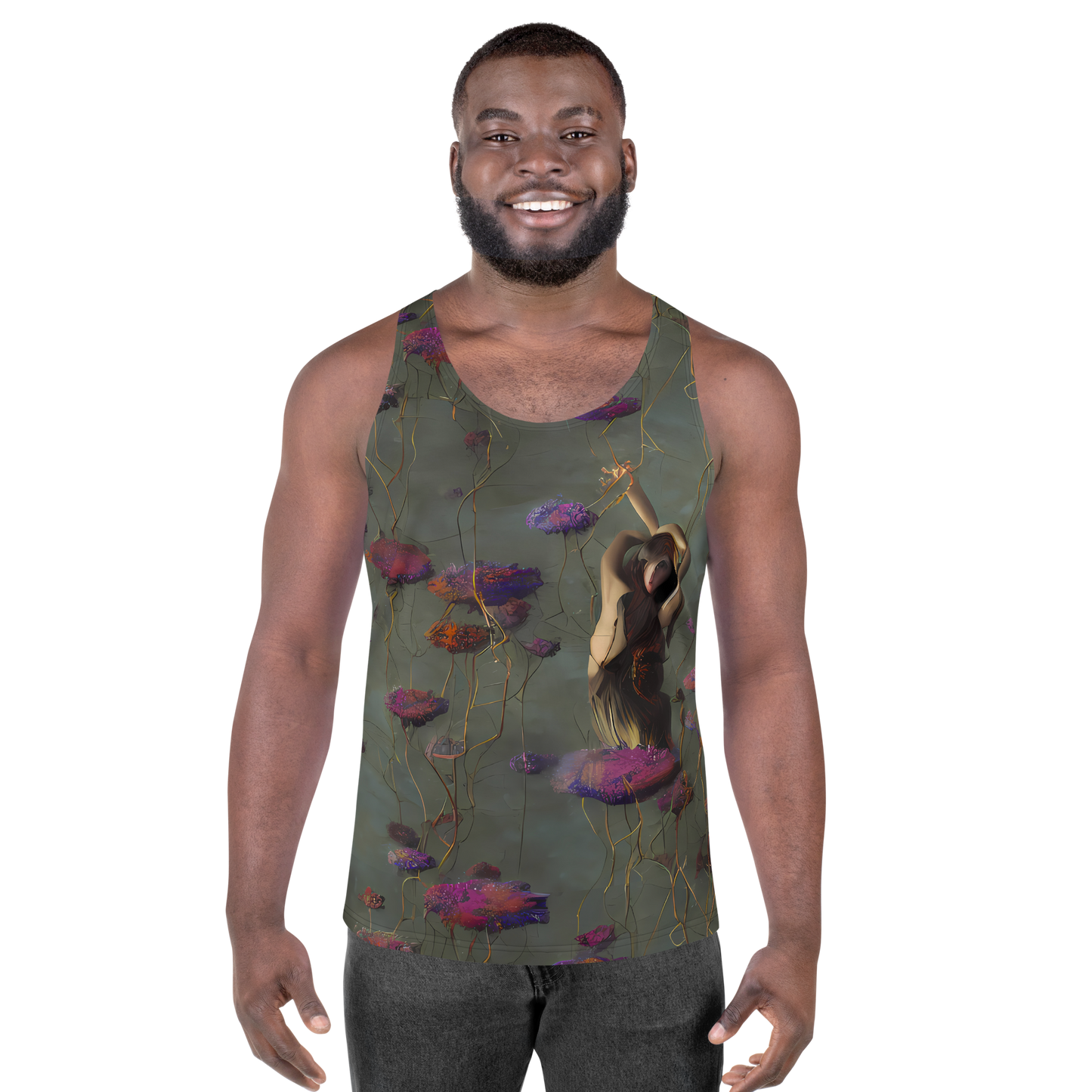 Men's Tank Top - Ethereal Bloom