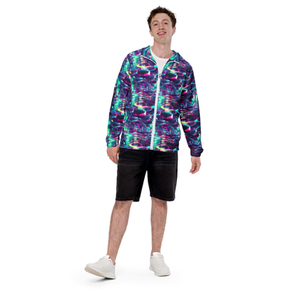 Men's Windbreaker - Synthwave Surge