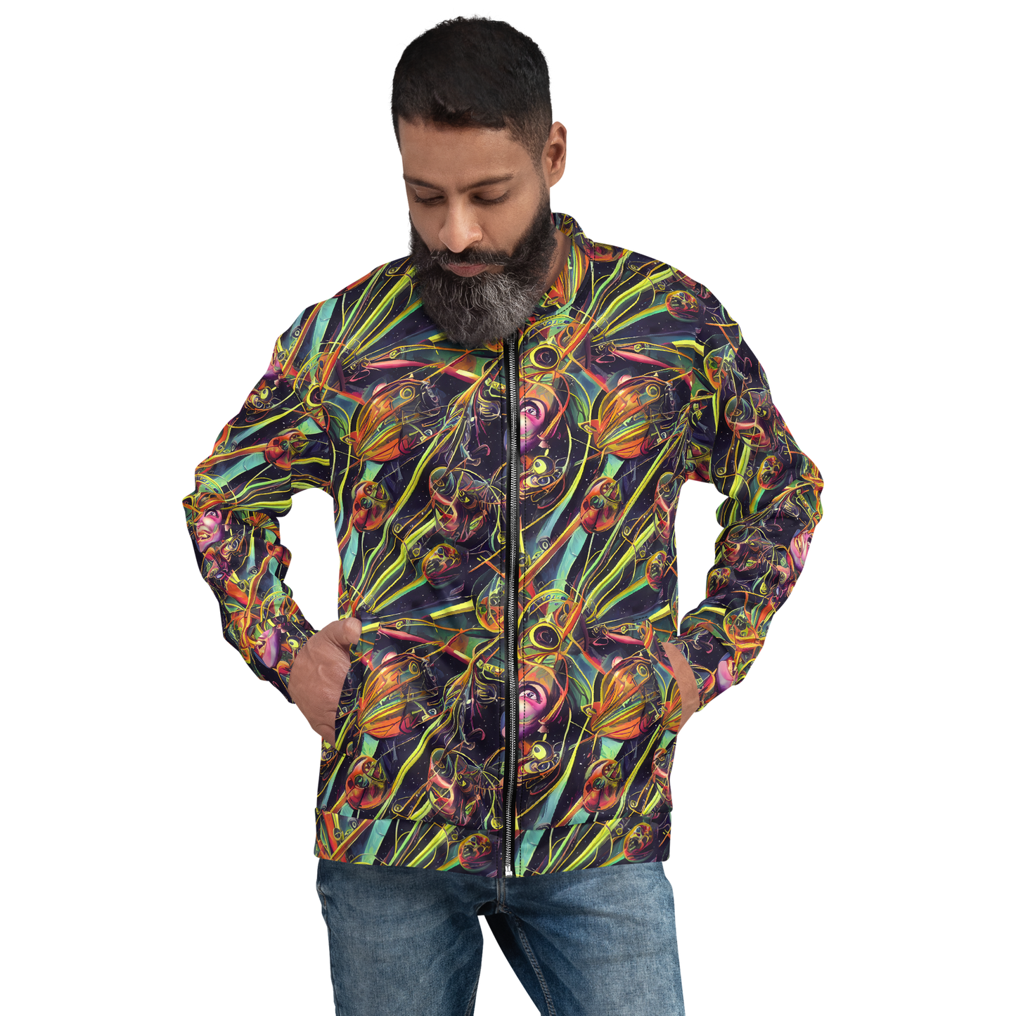 Bomber Jacket - Psychedelic Deep Space