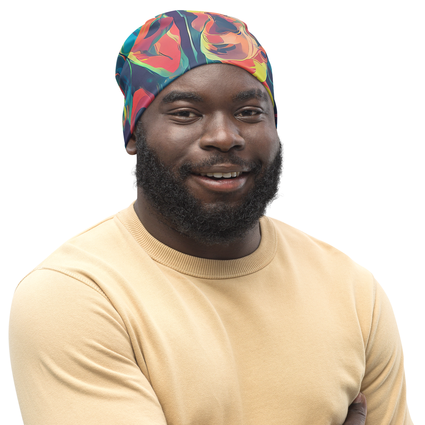 Beanie - Neon Aurora