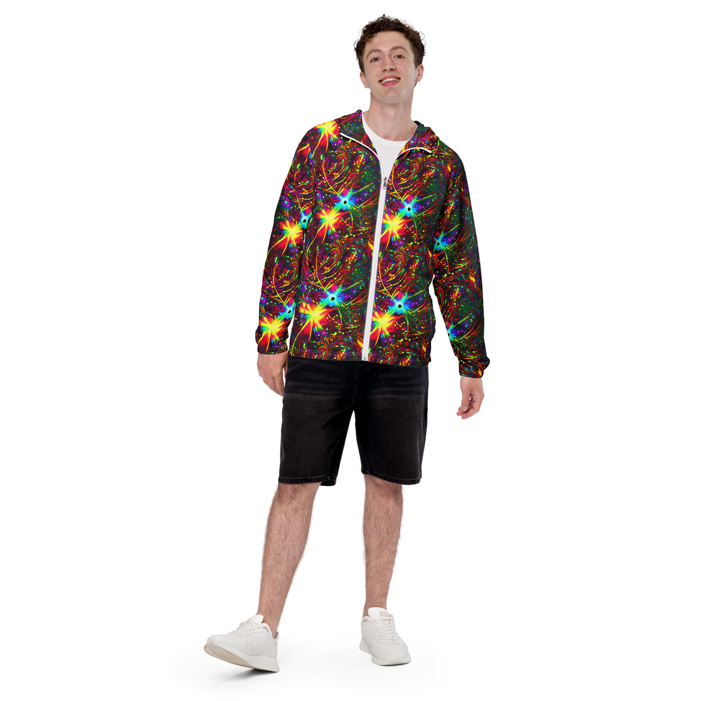 Men's Windbreaker - Stellar Burst