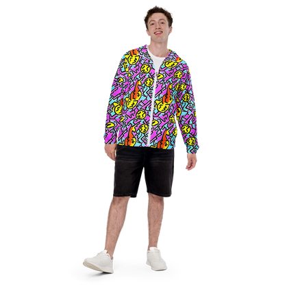 Men's Windbreaker - Punk Doodles