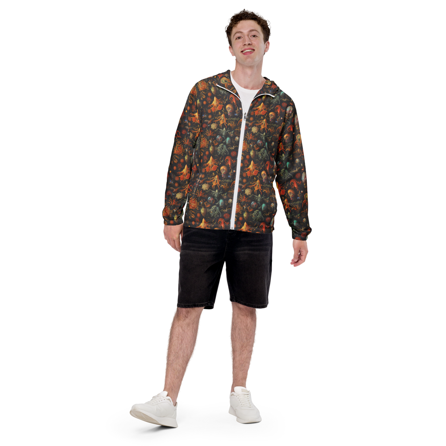 Men's Windbreaker - Florescent Void