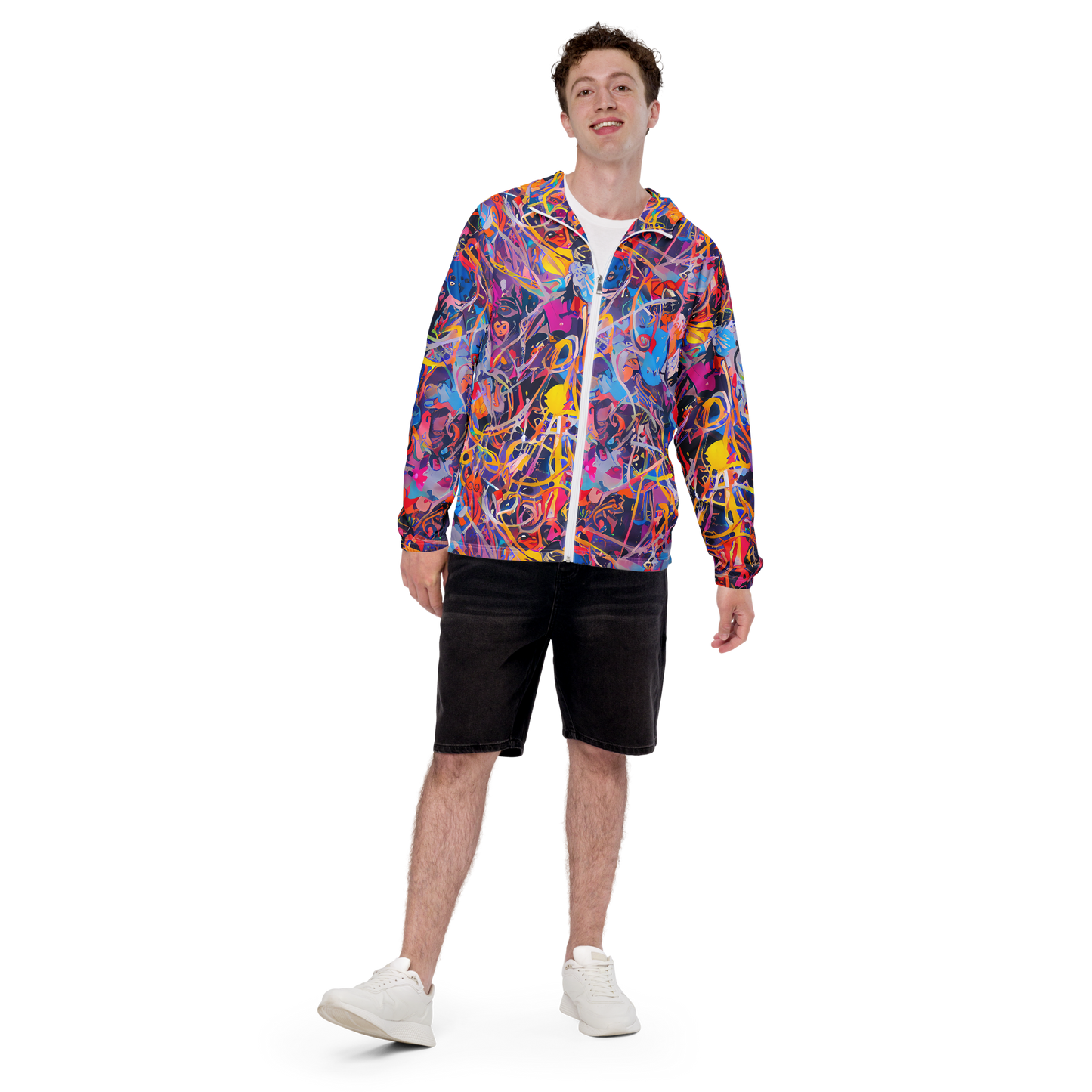 Men's Windbreaker - Vibrant Fusion