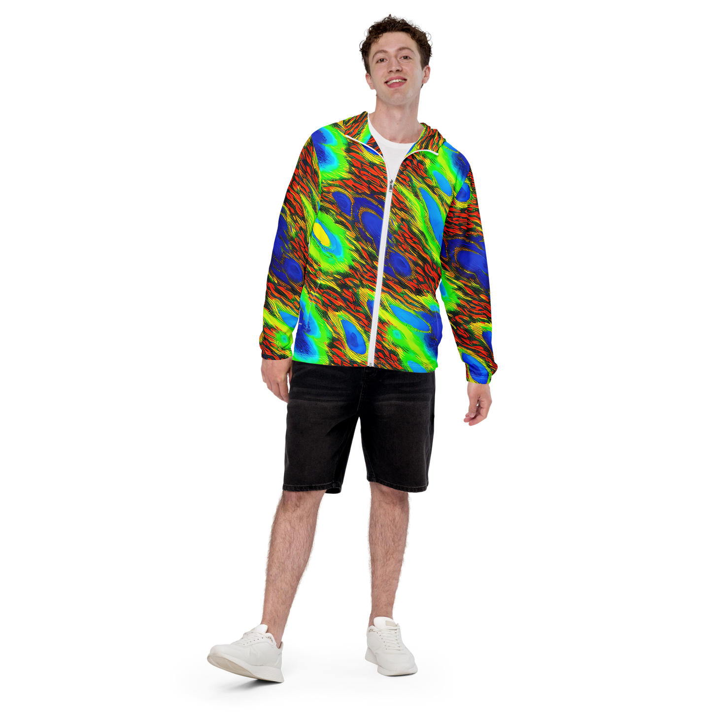 Men's Windbreaker - Hodgkin's Blaze