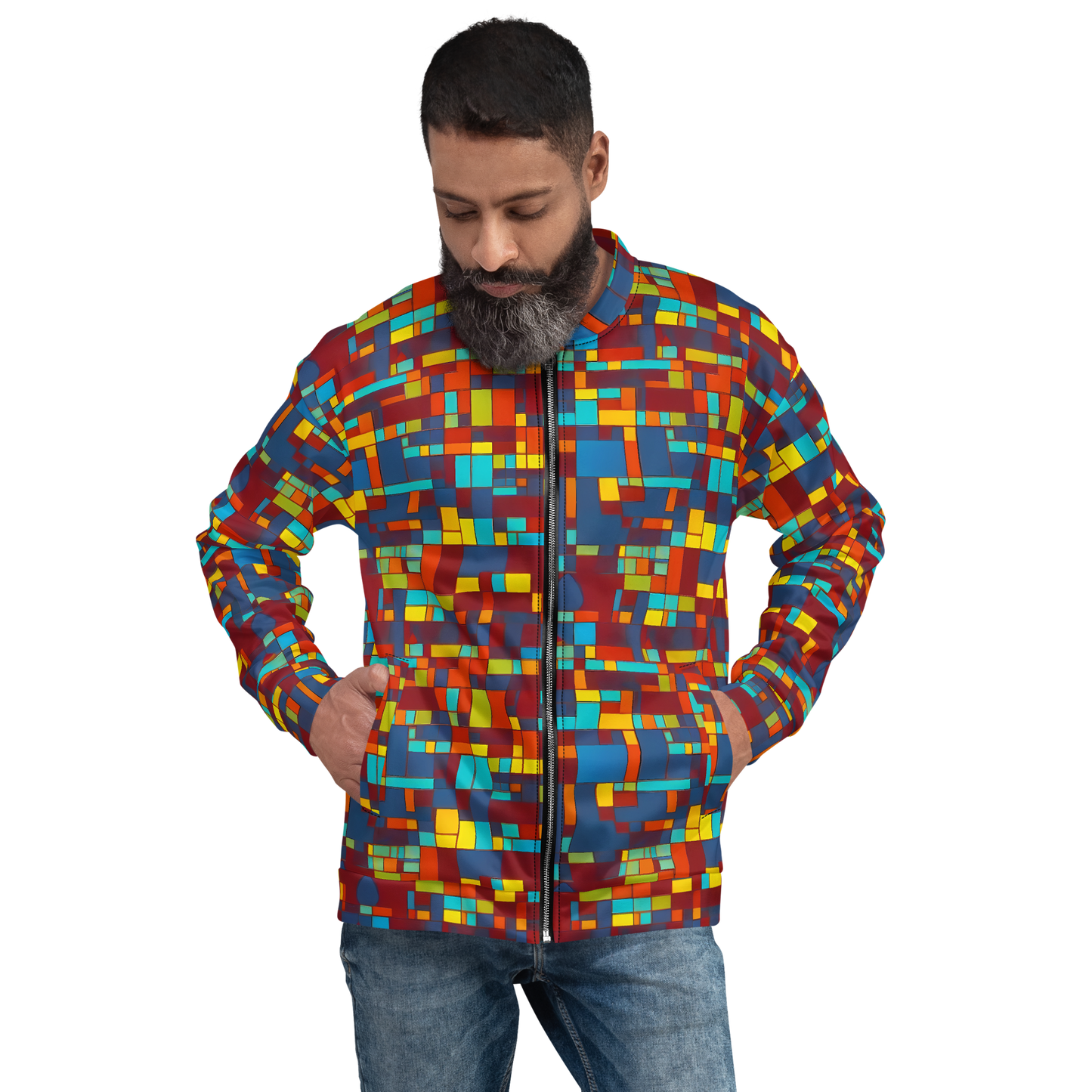 Bomber Jacket - Astral Grid