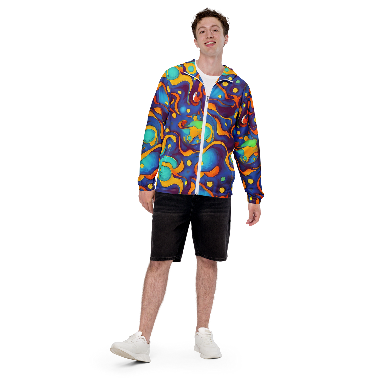 Men's Windbreaker - Pelton Swirl