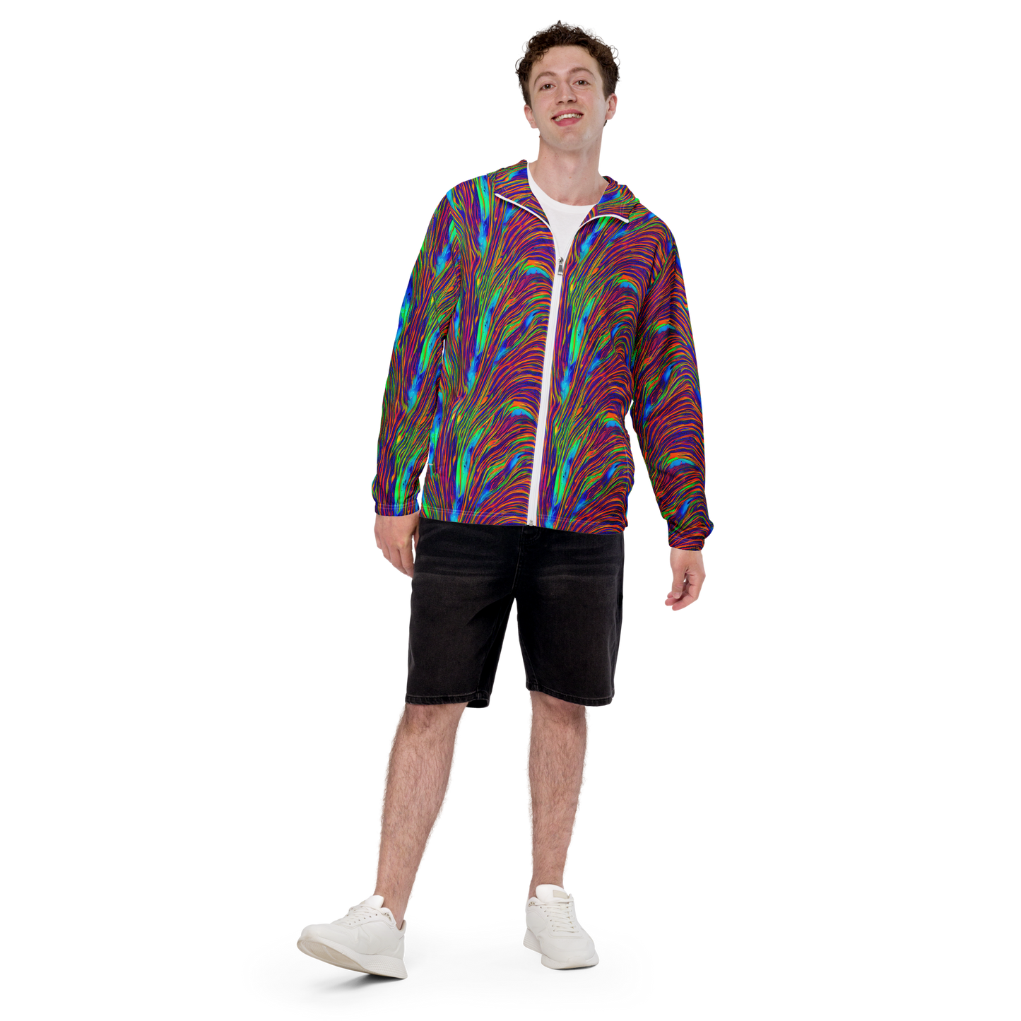 Men's Windbreaker - Lux Waves