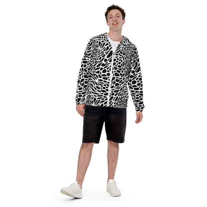 Men's Windbreaker - Monochrome Mystique