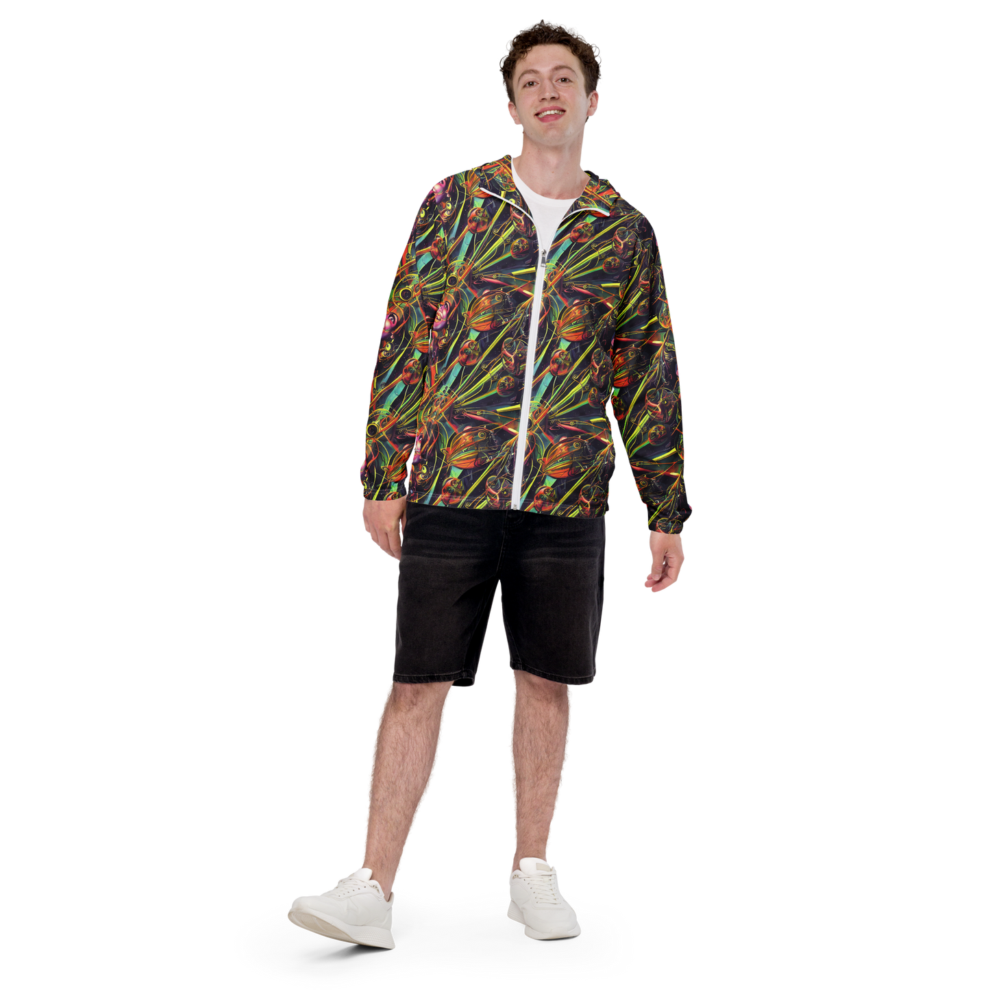 Men's Windbreaker - Psychedelic Deep Space