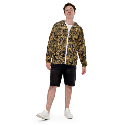 Men's Windbreaker - Cheetah Mosaic