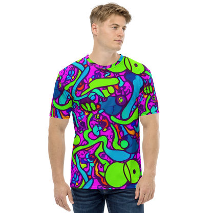 Men's Crew Neck T-Shirt - Funky Vortex