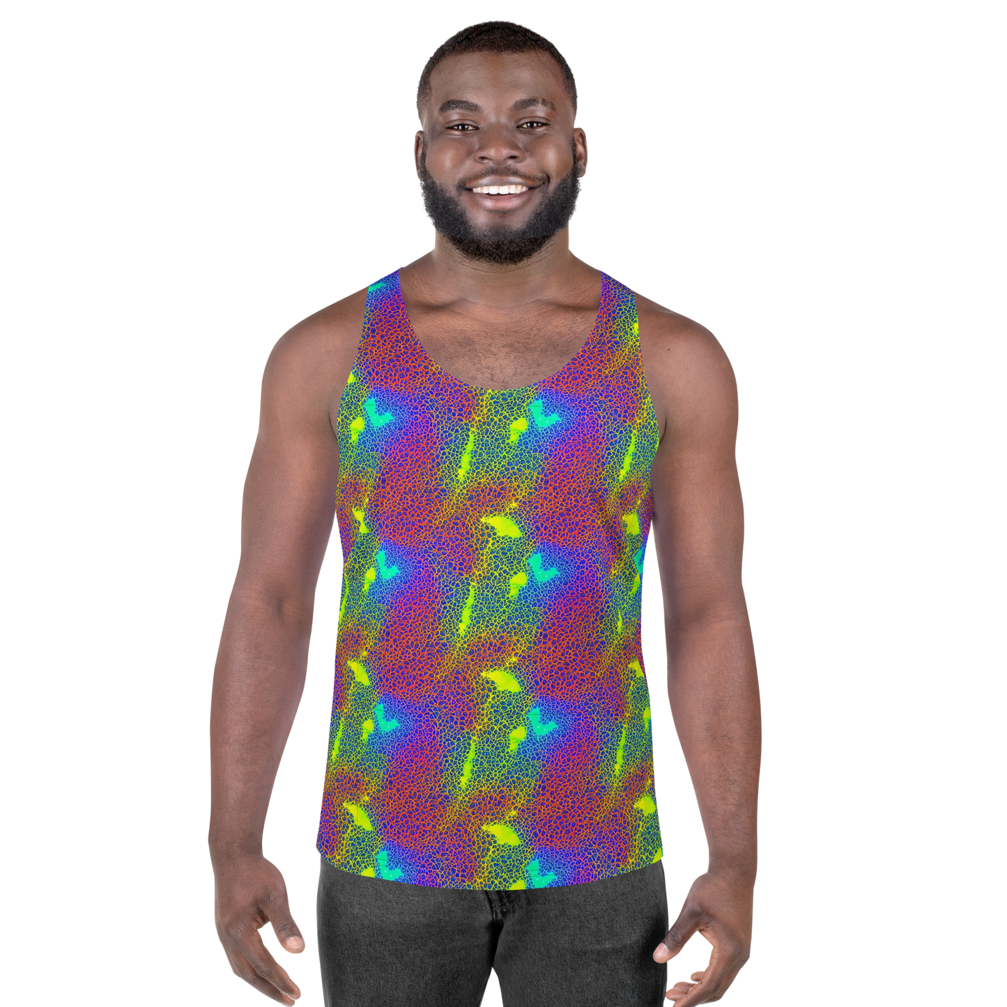 Men's Tank Top - Prismatic Web