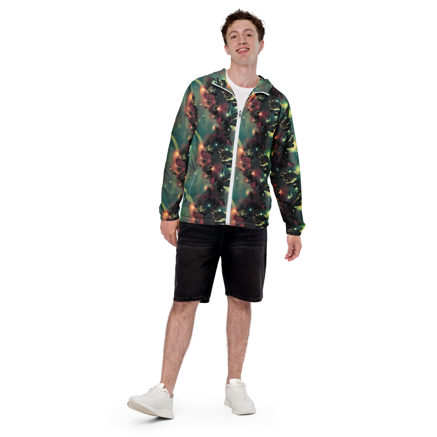 Men's Windbreaker - Galactic Serpent