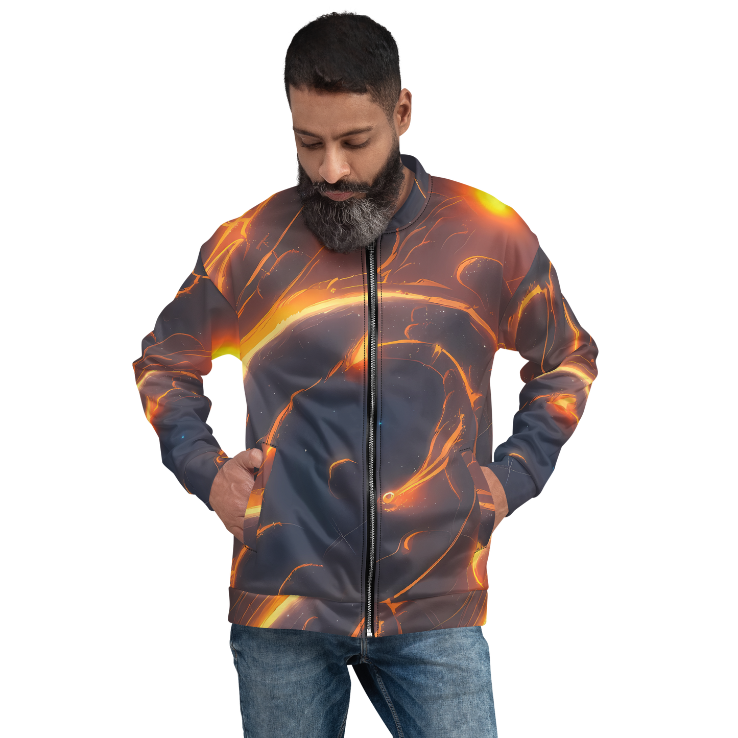 Bomber Jacket - Inferno Spirals