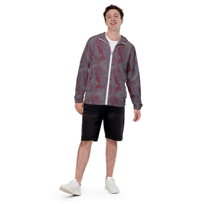 Men's Windbreaker - Nebula Waves