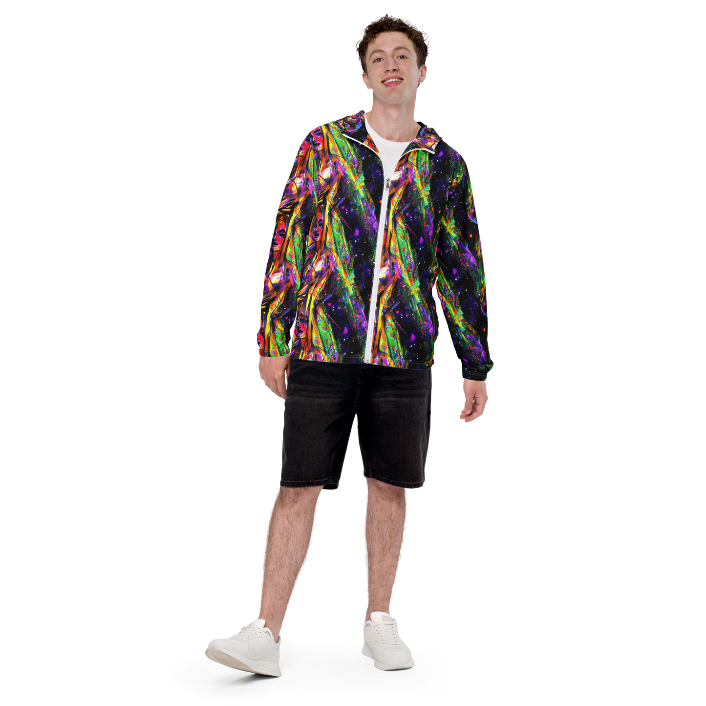 Men's Windbreaker - Galactic Flamenco