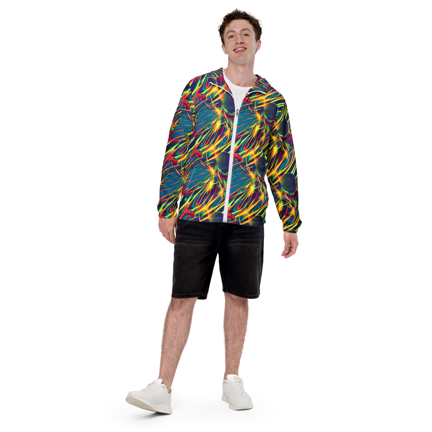 Men's Windbreaker - Cosmic Inferno