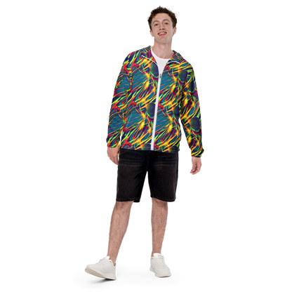 Men's Windbreaker - Cosmic Inferno