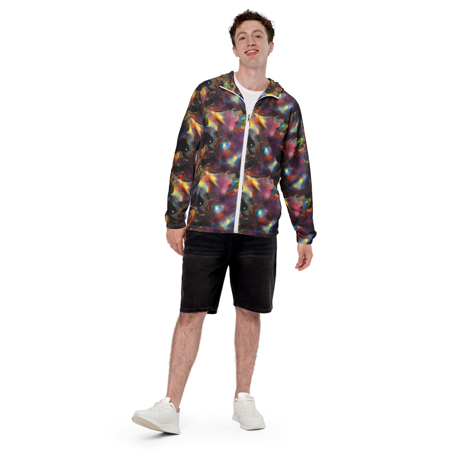 Men's Windbreaker - Cosmic Fusion