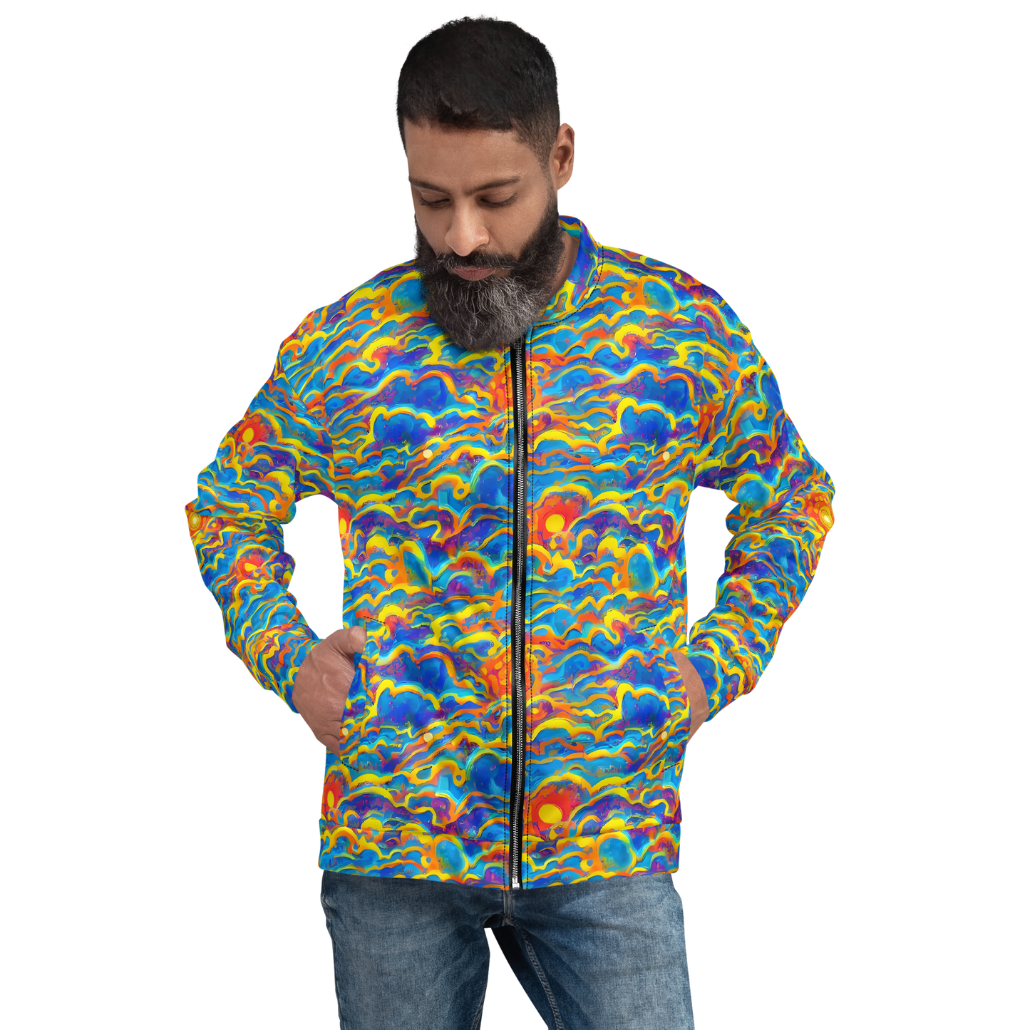 Bomber Jacket - Chroma Ripple