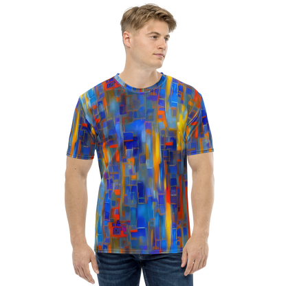 Men's Crew Neck T-Shirt - Neoplastique Flow