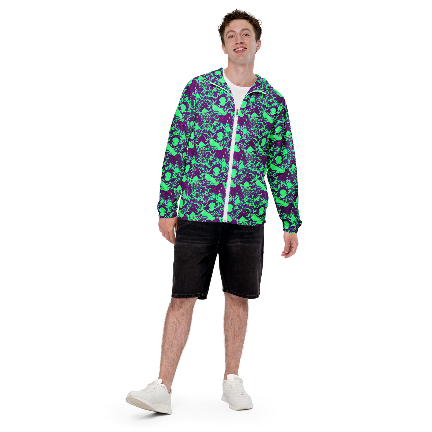 Men's Windbreaker - Alien Ripples