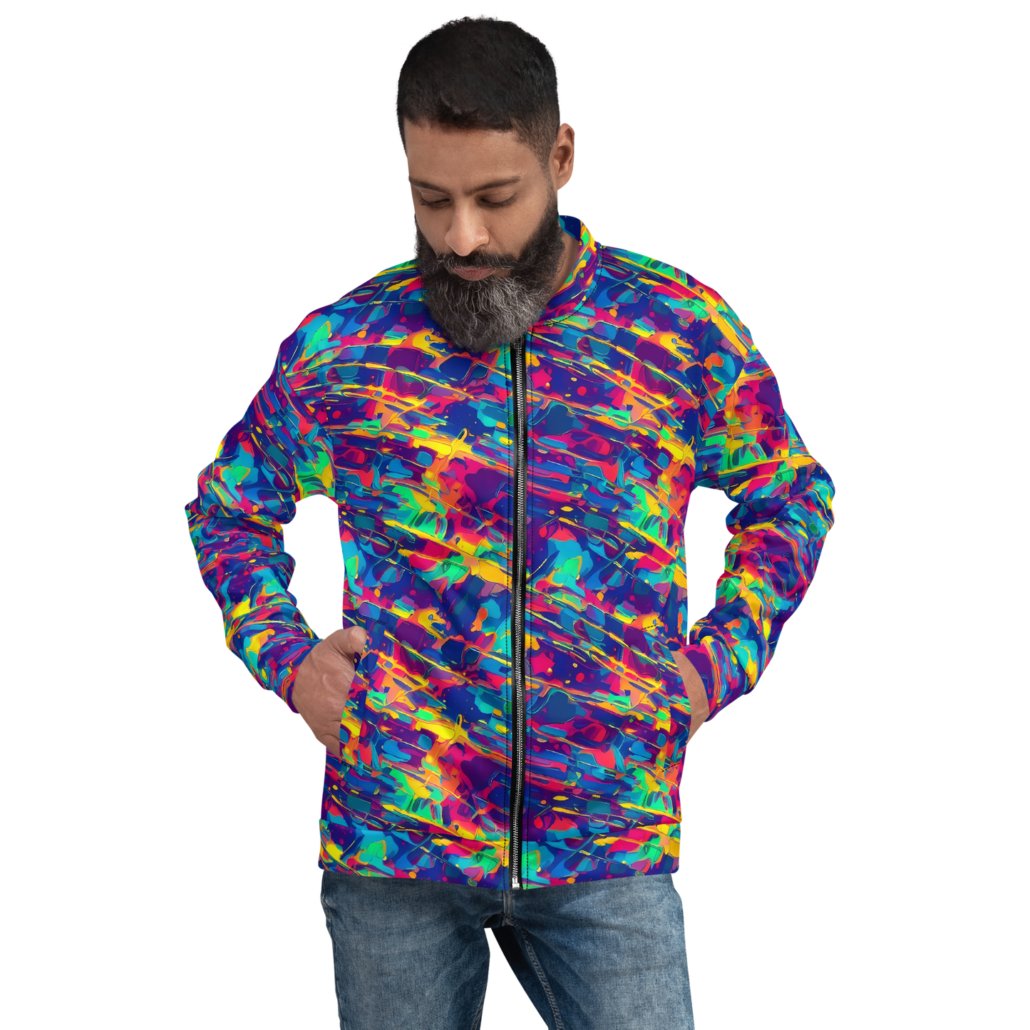 Bomber Jacket - Spectrum Streaks