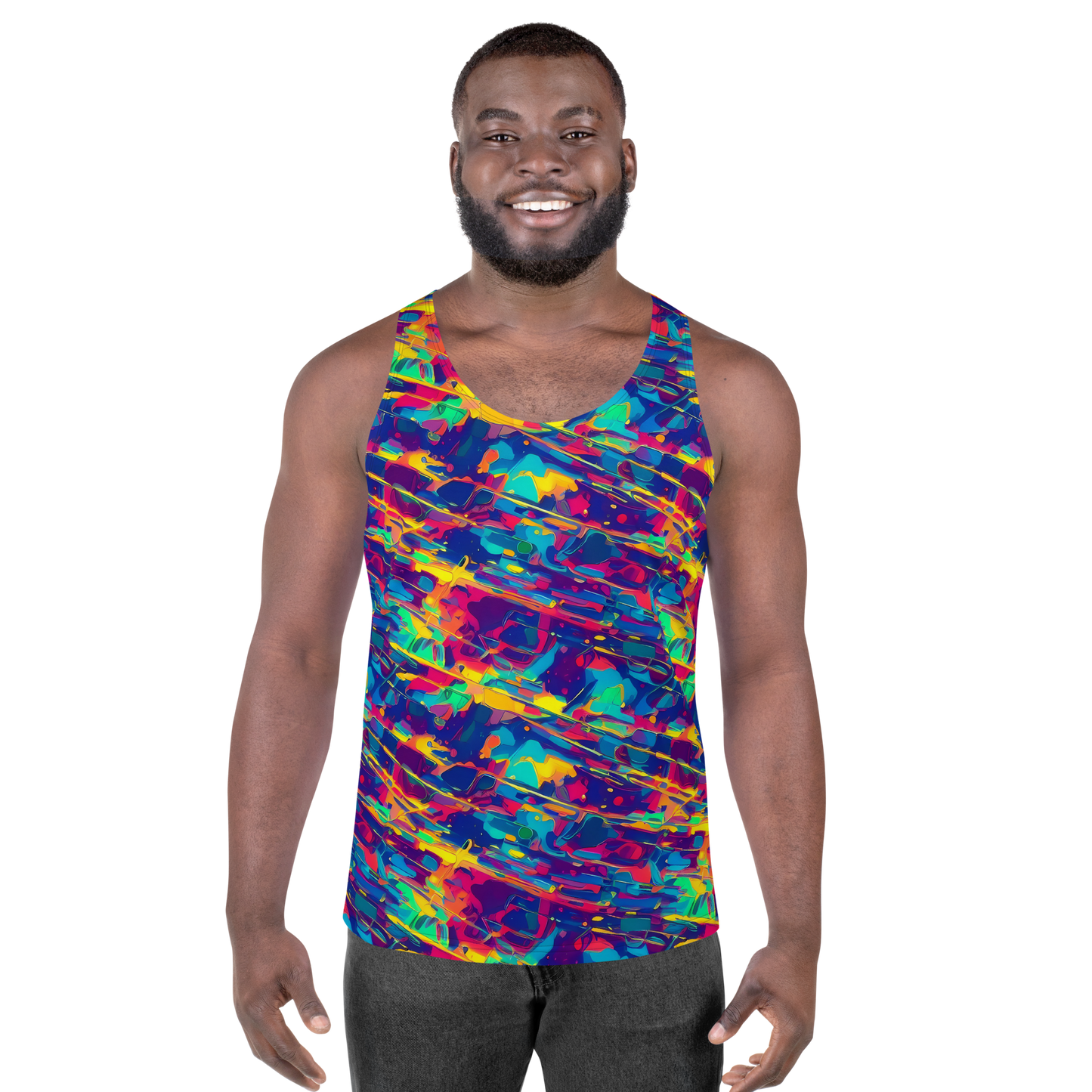 Men's Tank Top - Spectrum Streaks