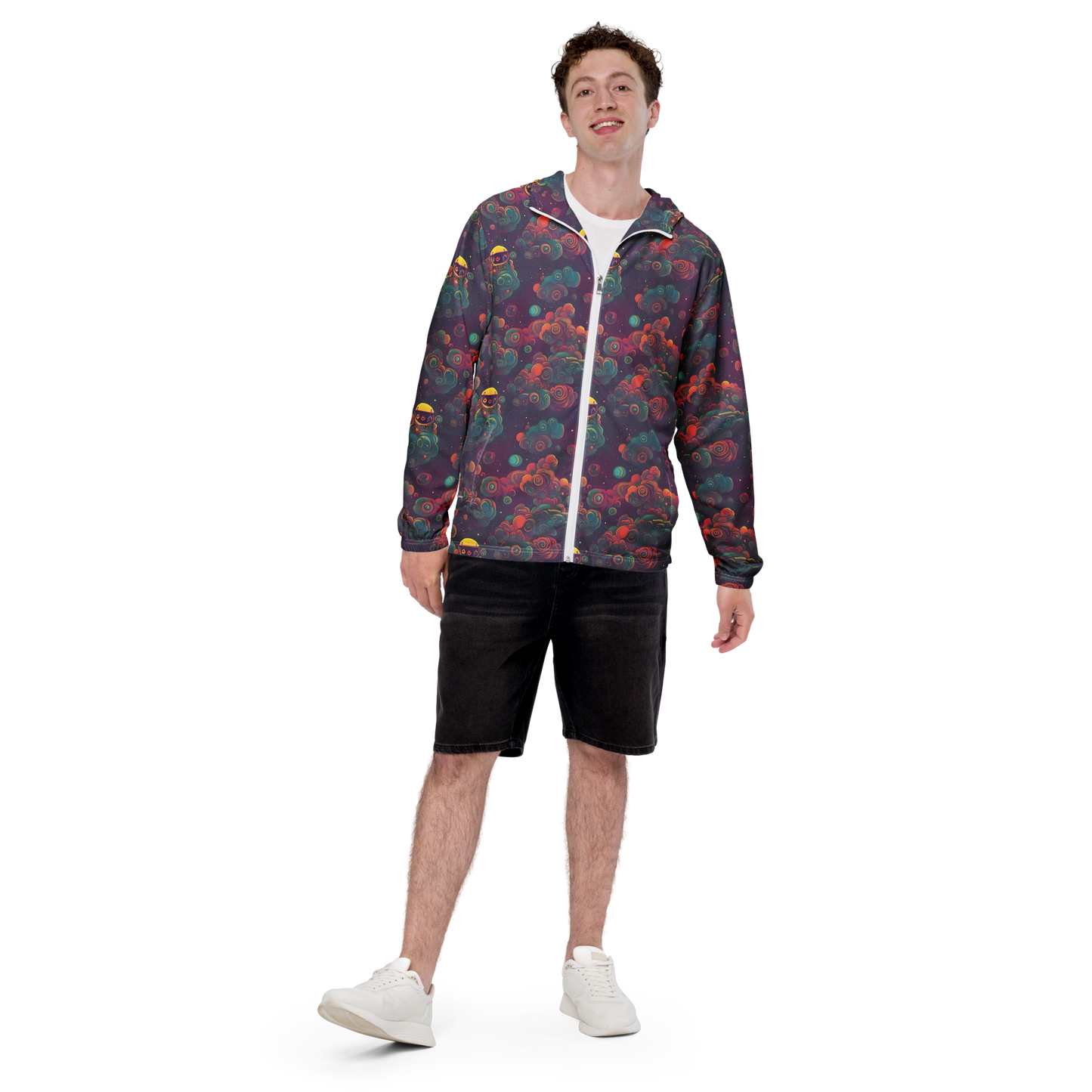 Men's Windbreaker - Nebula Dreamscape